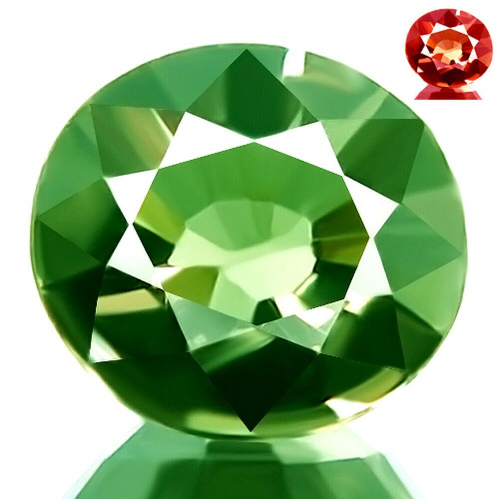 Natural Color Change Garnet 0.86ct Wow Flawless Best Green To Red Flash Oval Cut