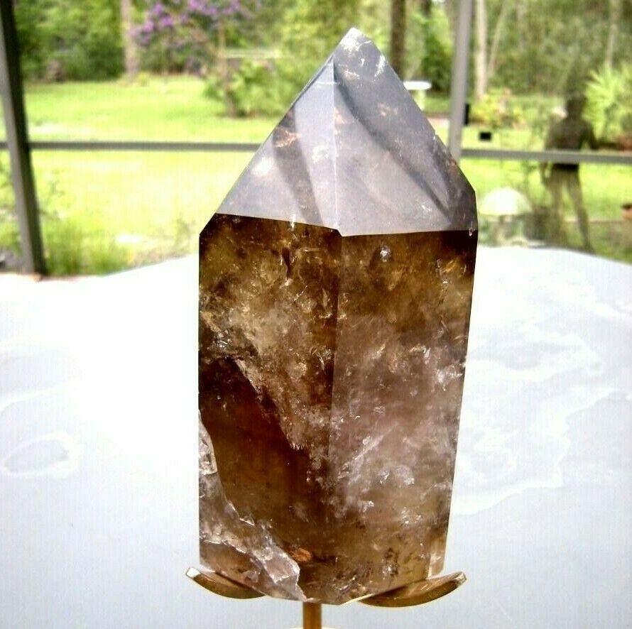 Large Smoky Quartz Point 5 Pounds 7" Tall  Healing Reiki Natural Not Treated
