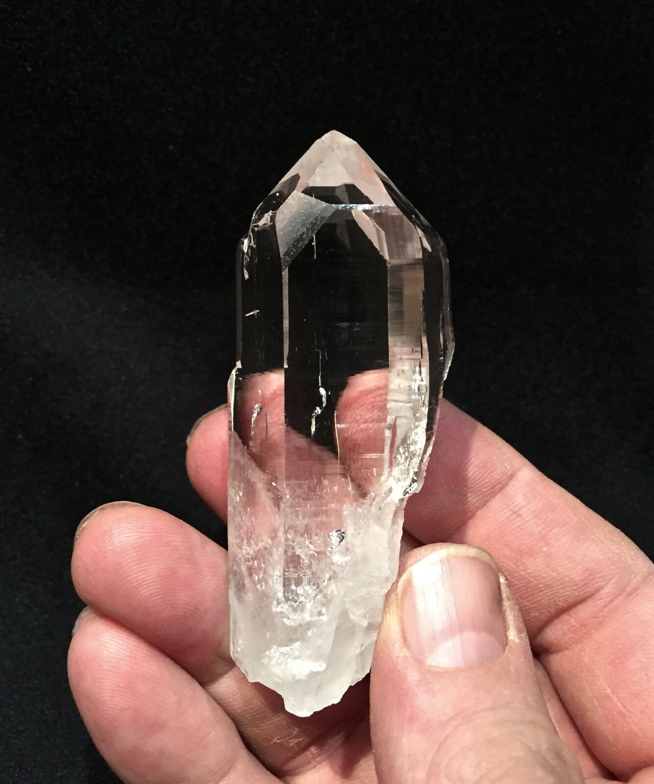 Himalayan Quartz Left-handed Crystal- Optically Clear!   - Ebq0015